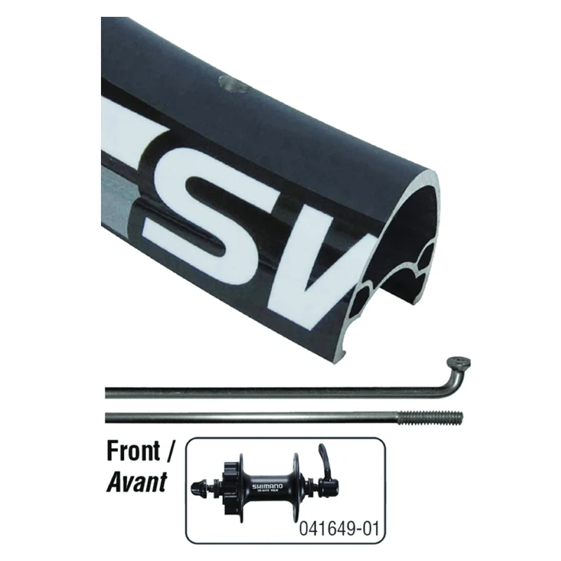 Roue avant Alex ATD470 / Shimano M475 700 QR Disc 6 boulons