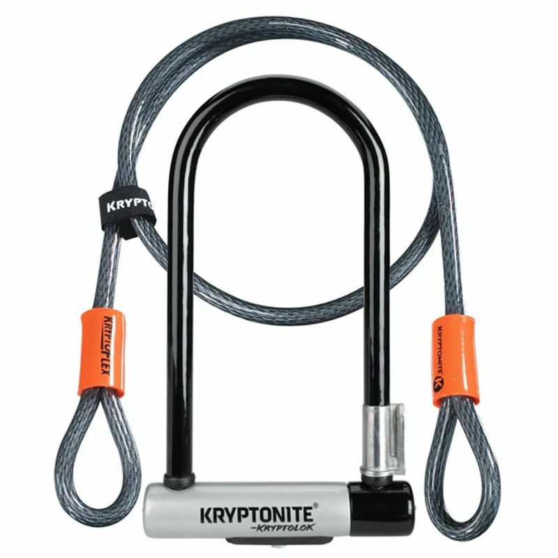Cadenas en u Kryptonite Kryptolock standard avec cable 4pied
