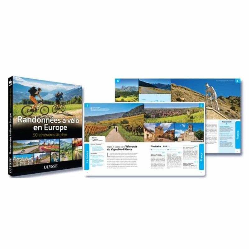 Guide Ulysse Randonnées à vélo en Europe - 50 itinéraires de rêve