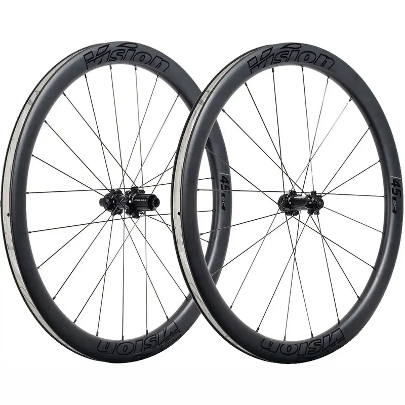 Paire de roues carbone Vision SC 45 Disc, pneus Pirelli P Zero offerts