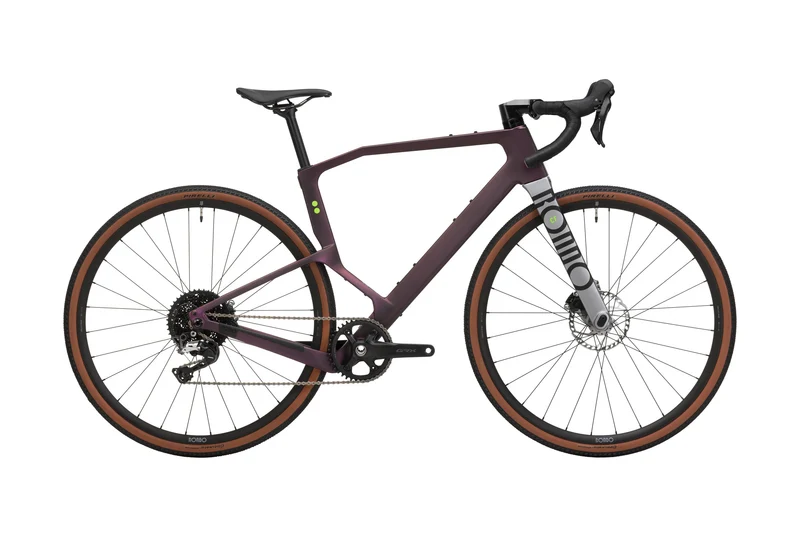 Rondo Ruut CF2 Aubergine / Silver — Vélo Gravel Carbone