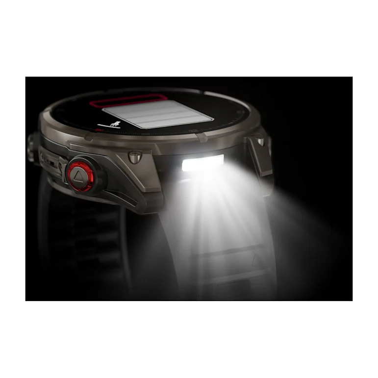 Montre GPS Garmin fēnix® 8 Pro – 47 mm, AMOLED Sapphire, Titanium avec bracelet en silicone graphite/noir