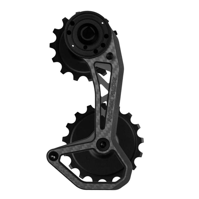 Chape dérailleur arrière carbone céramique Nova Ride CCD Evo S Sram AXS Rival Red Force 12v