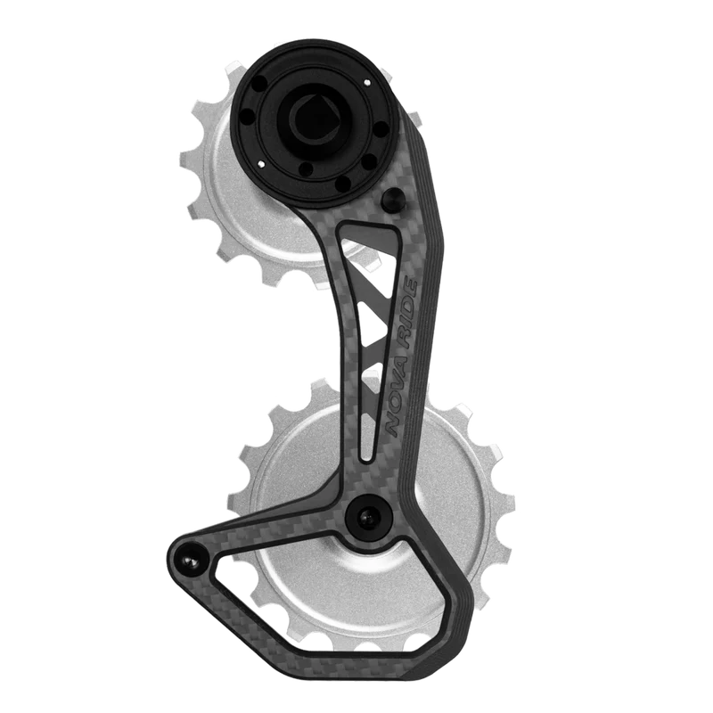 Chape dérailleur arrière carbone céramique Nova Ride CCD Evo S Sram AXS Rival Red Force 12v