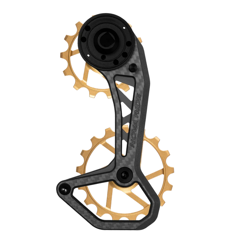 Chape dérailleur arrière carbone céramique Nova Ride CCD Evo Sram AXS Rival Red Force 12v