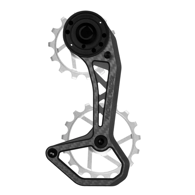 Chape dérailleur arrière carbone céramique Nova Ride CCD Evo Sram AXS Rival Red Force 12v