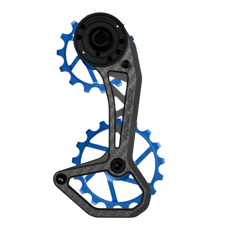 Chape dérailleur arrière carbone céramique Nova Ride CCD Evo Sram AXS Rival Red Force 12v