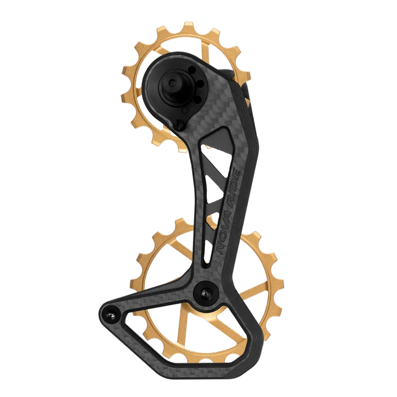 Chape dérailleur arrière carbone céramique Nova Ride CCD Evo Shimano Ultegra et Dura-Ace 12v