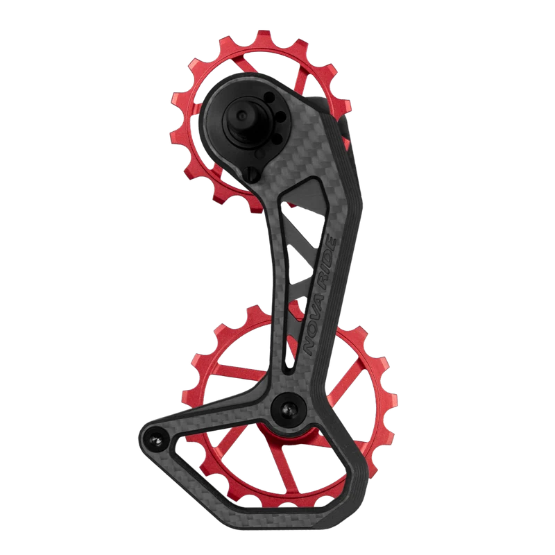 Chape dérailleur arrière carbone céramique Nova Ride CCD Evo Shimano Ultegra et Dura-Ace 12v