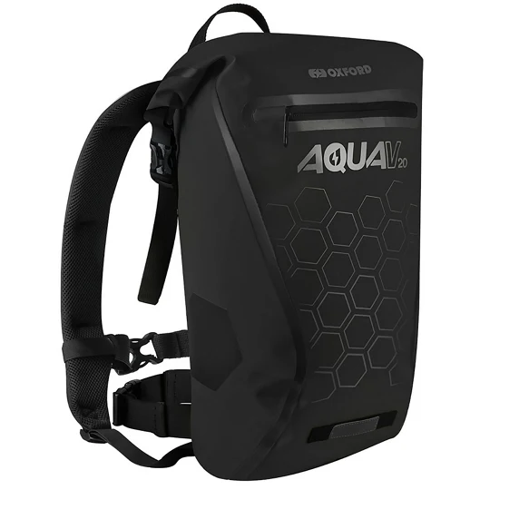 Sac à dos vélo étanche Oxford Aqua V20 - 20 litres 100% étanche, visible et résistant