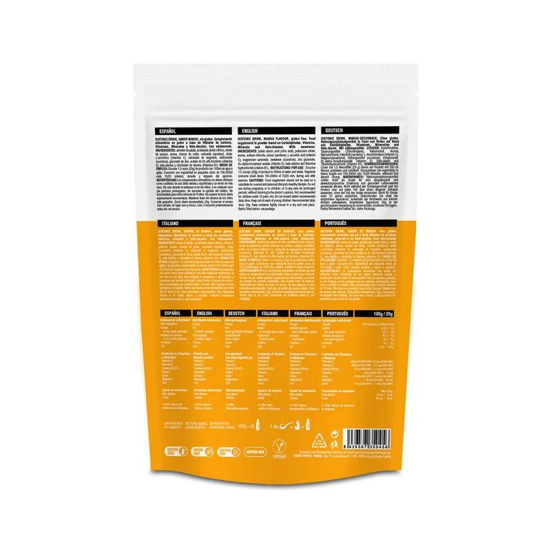226ers BOISSON ISOTONIC mangue 1KG