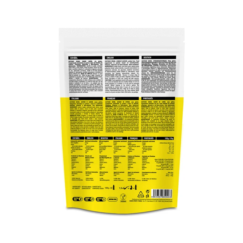 226ers BOISSON ISOTONIC citron 1KG