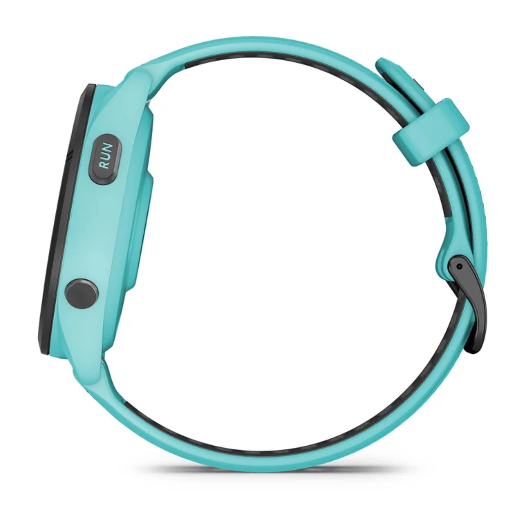 Forerunner 265 turquoise avec bracelet en silicone turquoise/noir