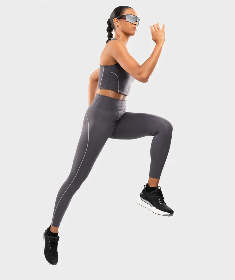 Legging running femme Lume Dark Gray