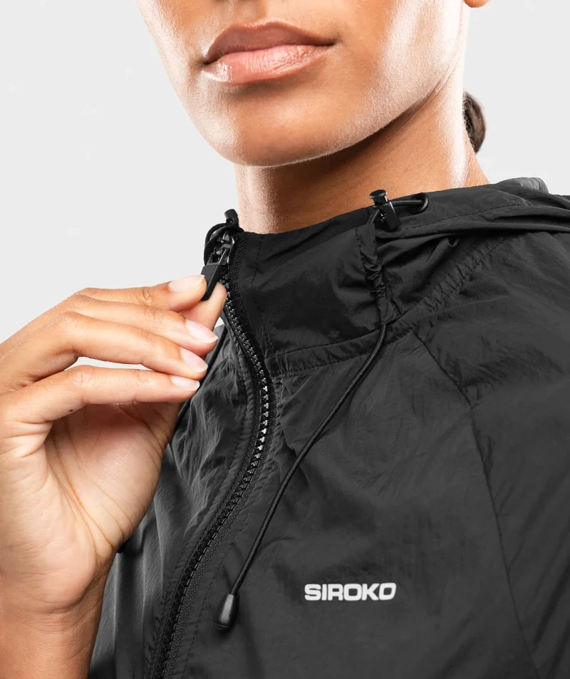 Veste coupe-vent running femme Alia Black