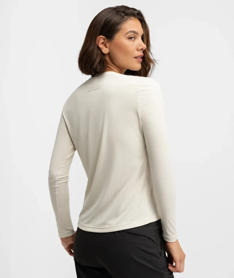 T-shirt randonnée manches longues femme Wander Sand