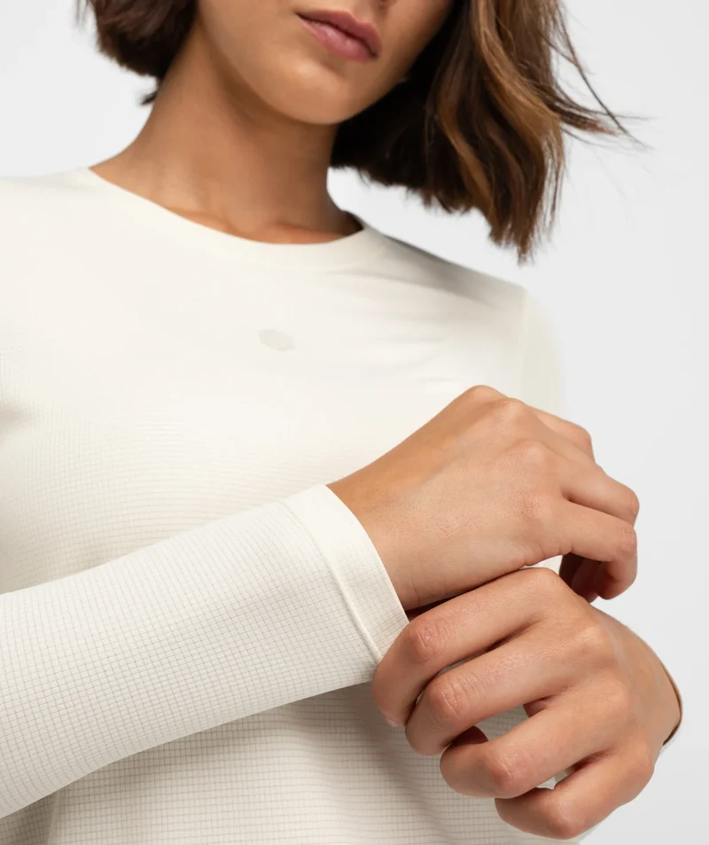 T-shirt randonnée manches longues femme Wander Sand