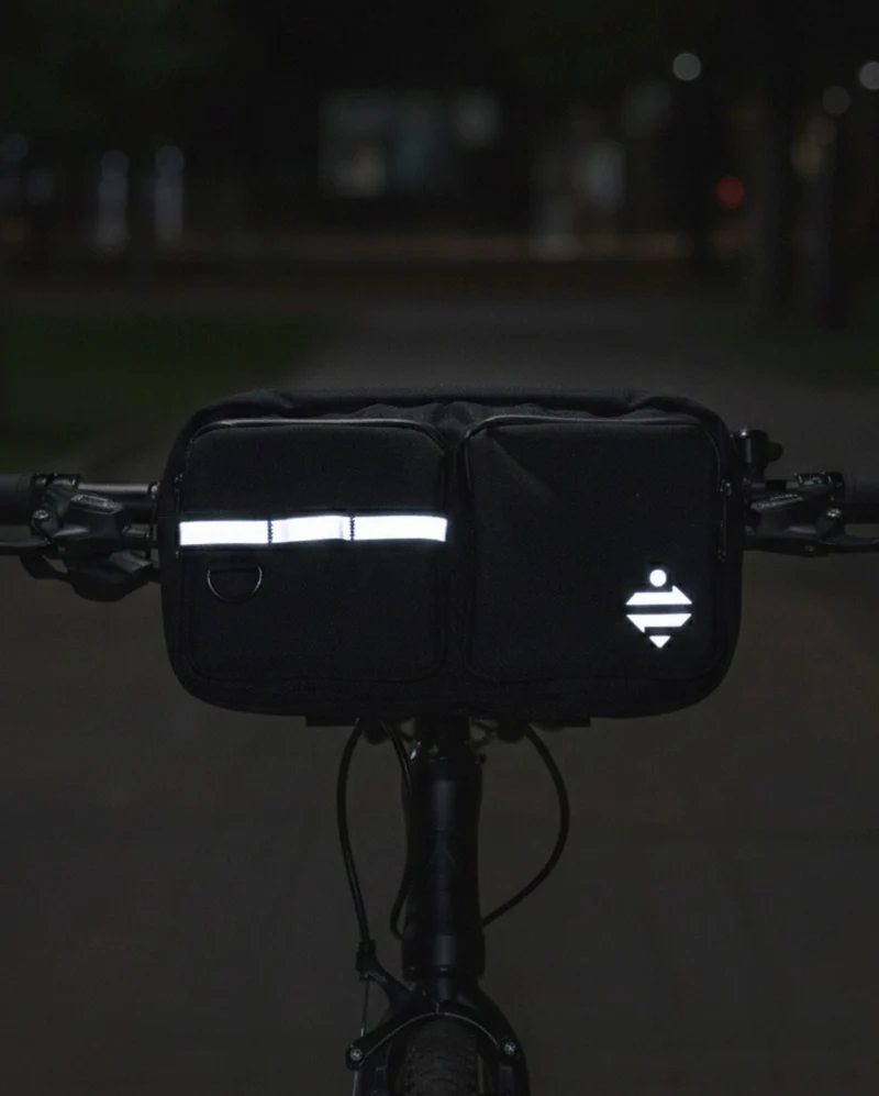 Sac banane | Sacoche vélo réfléchissante - large