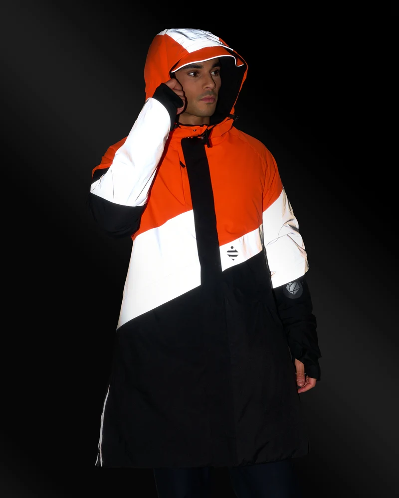 Parka réfléchissante & réversible d'hiver Fluvia