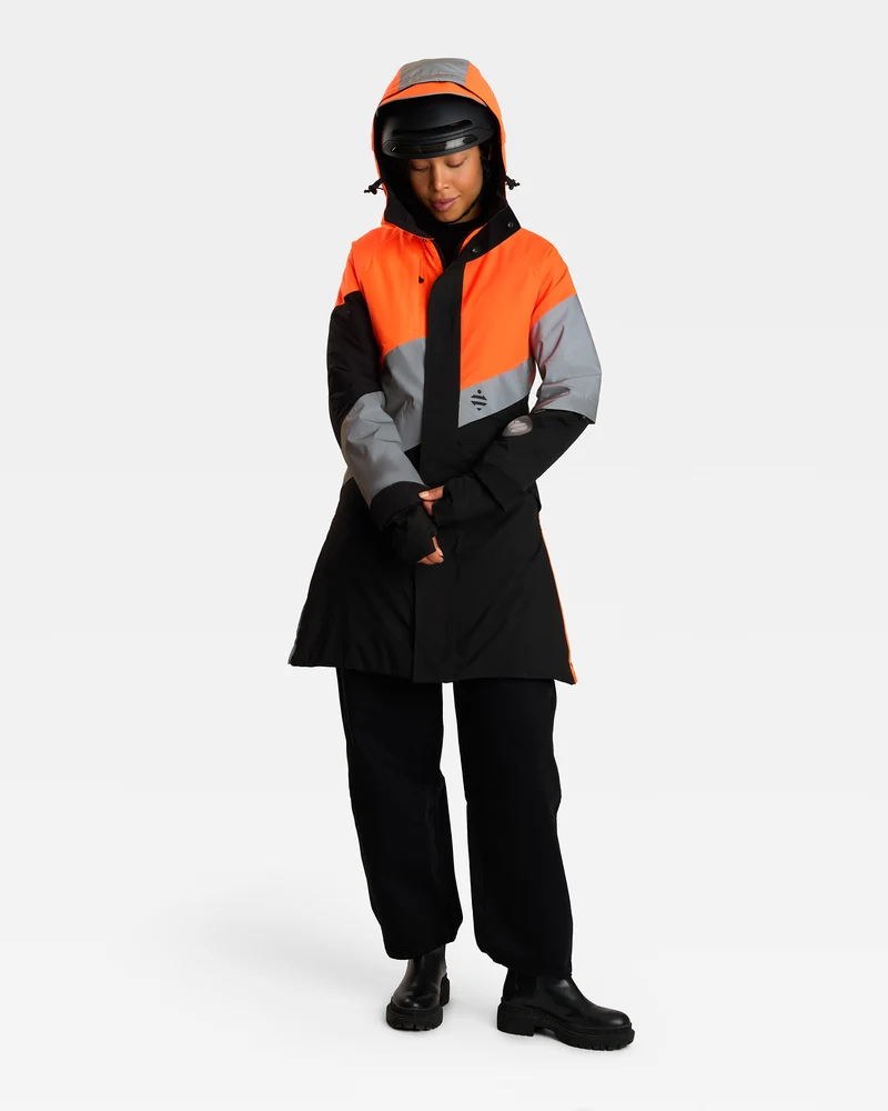 Parka réfléchissante & réversible d'hiver Fluvia