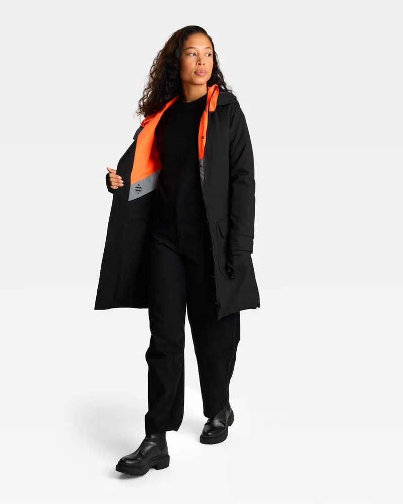 Parka réfléchissante & réversible d'hiver Fluvia