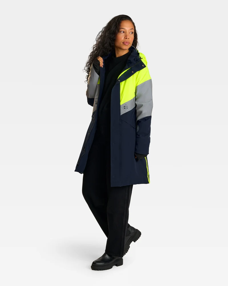 Parka réfléchissante & réversible d'hiver Fluvia