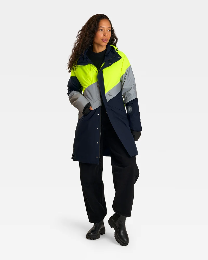 Parka réfléchissante & réversible d'hiver Fluvia