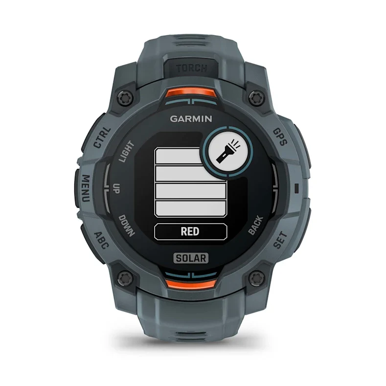 Montre GPS Garmin Instinct 3 Solar - 45 mm Bleu crépuscule avec bracelet bleu crépuscule