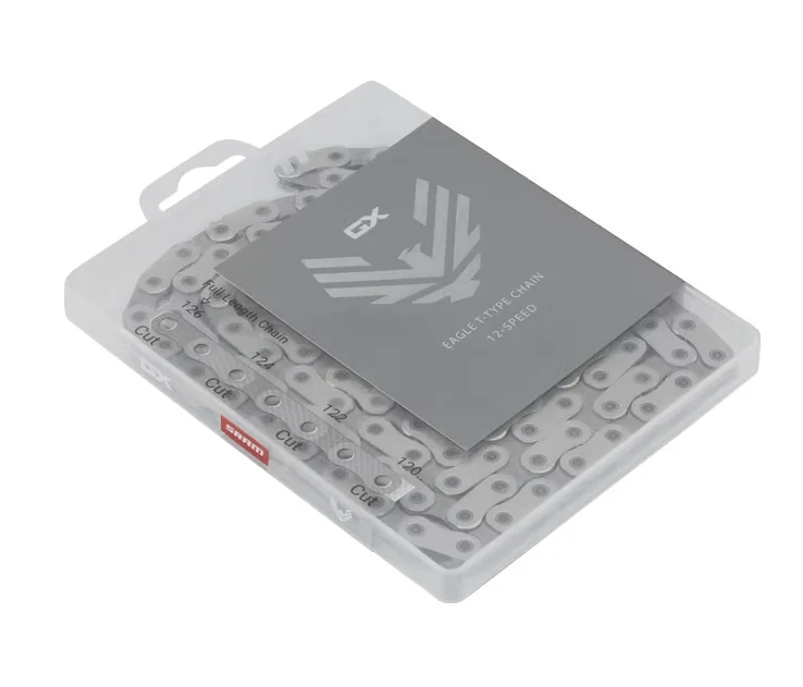 SRAM Chaîne 12V GX T-Type EAGLE 126 Maillons Argent avec PowerLock
