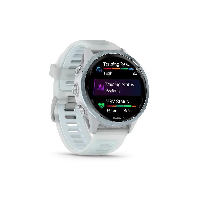 NEW Forerunner 570 - 42mm Aluminium bleu ciel avec bracelet blanc translucide/bleu ciel