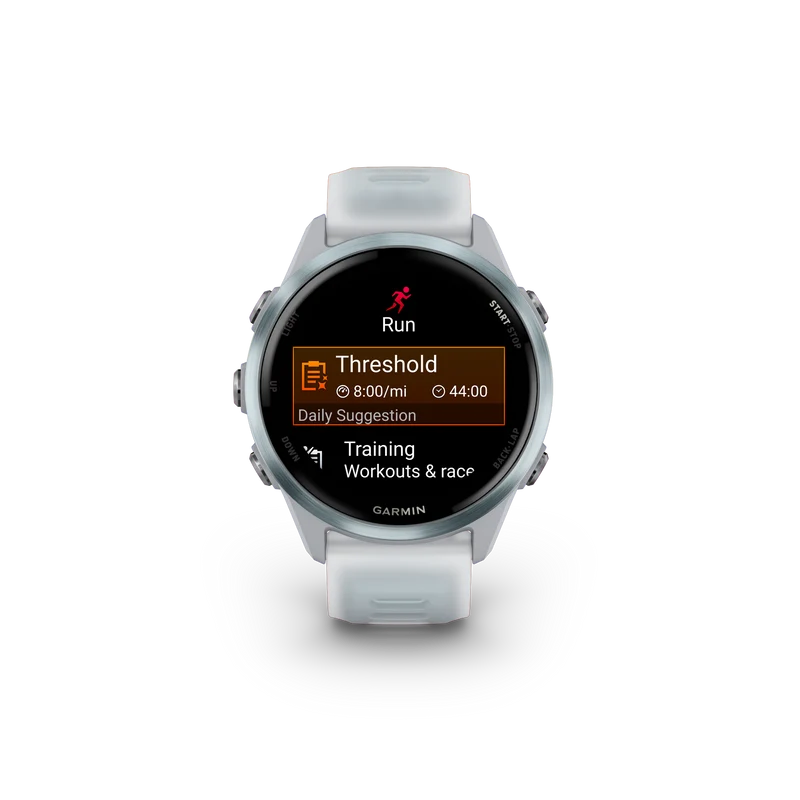 NEW Forerunner 570 - 42mm Aluminium bleu ciel avec bracelet blanc translucide/bleu ciel