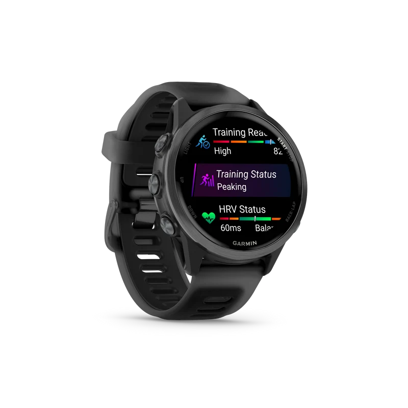 NEW Forerunner 570 - 42mm Aluminium Slate avec bracelet noir translucide/noir