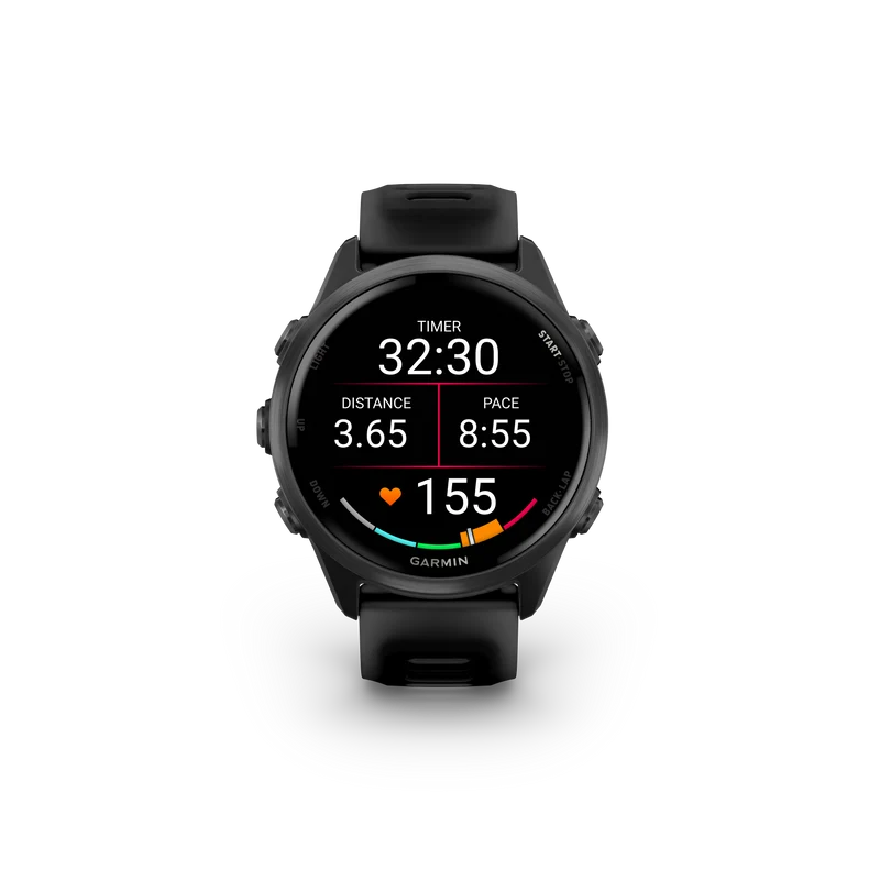 NEW Forerunner 570 - 42mm Aluminium Slate avec bracelet noir translucide/noir