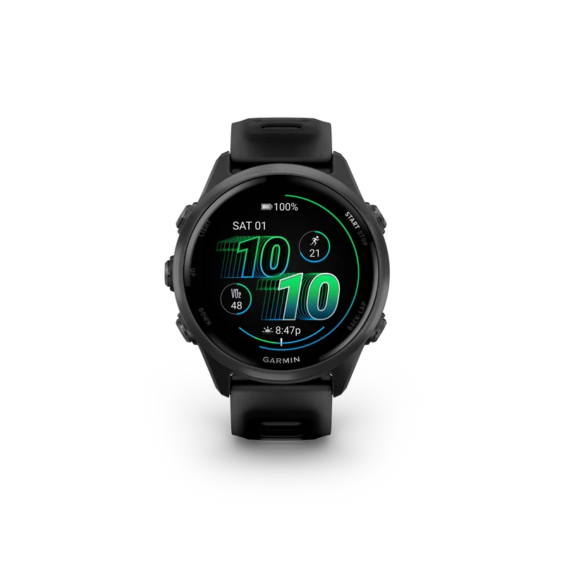 NEW Forerunner 570 - 42mm Aluminium Slate avec bracelet noir translucide/noir