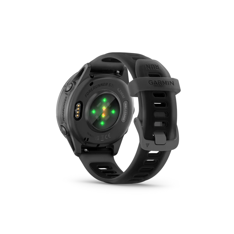 NEW Forerunner 570 - 42mm Aluminium Slate avec bracelet noir translucide/noir