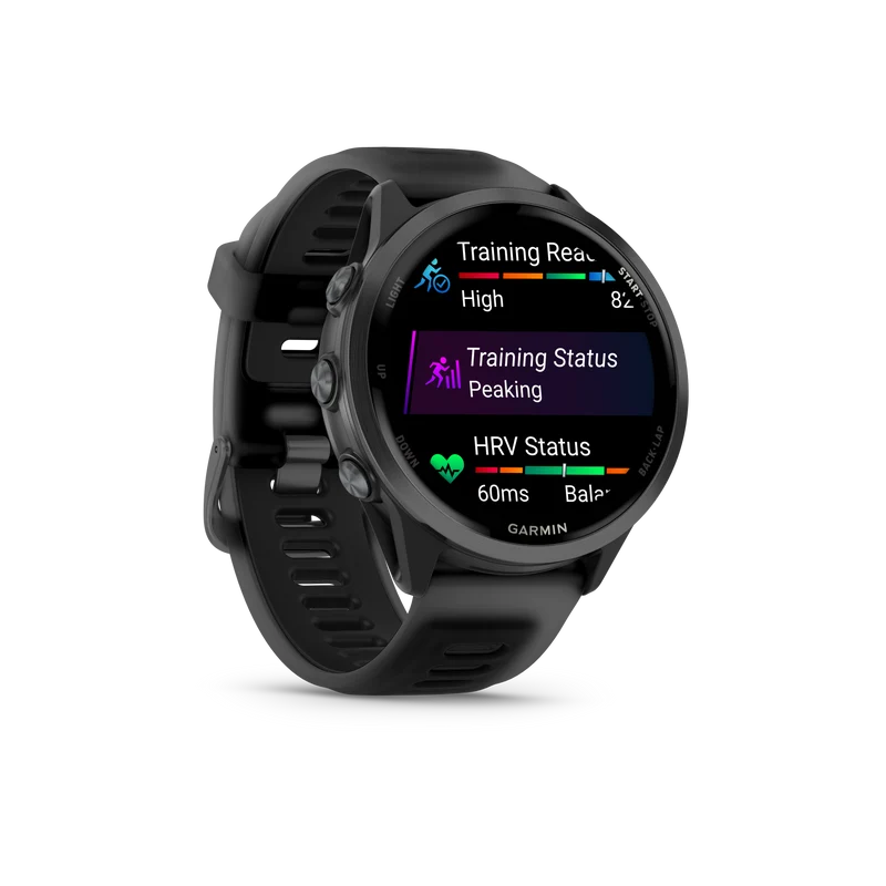 NEW Forerunner 570 - 47mm Aluminium Slate avec bracelet noir translucide/noir