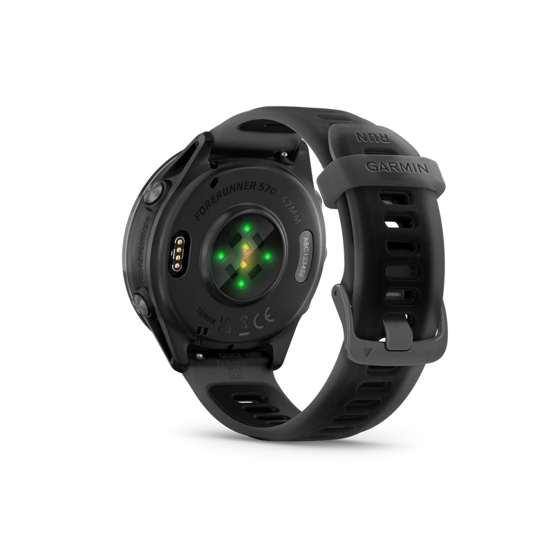 NEW Forerunner 570 - 47mm Aluminium Slate avec bracelet noir translucide/noir
