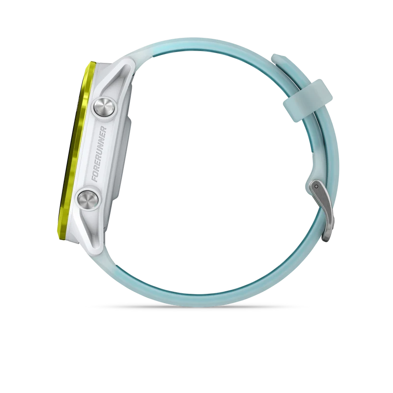 NEW Forerunner 570 - 47mm Aluminium jaune avec bracelet blanc translucide/Turquoise