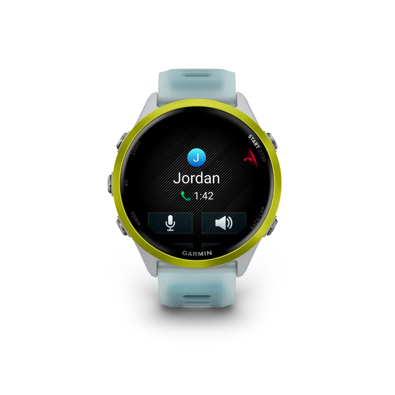 NEW Forerunner 570 - 47mm Aluminium jaune avec bracelet blanc translucide/Turquoise