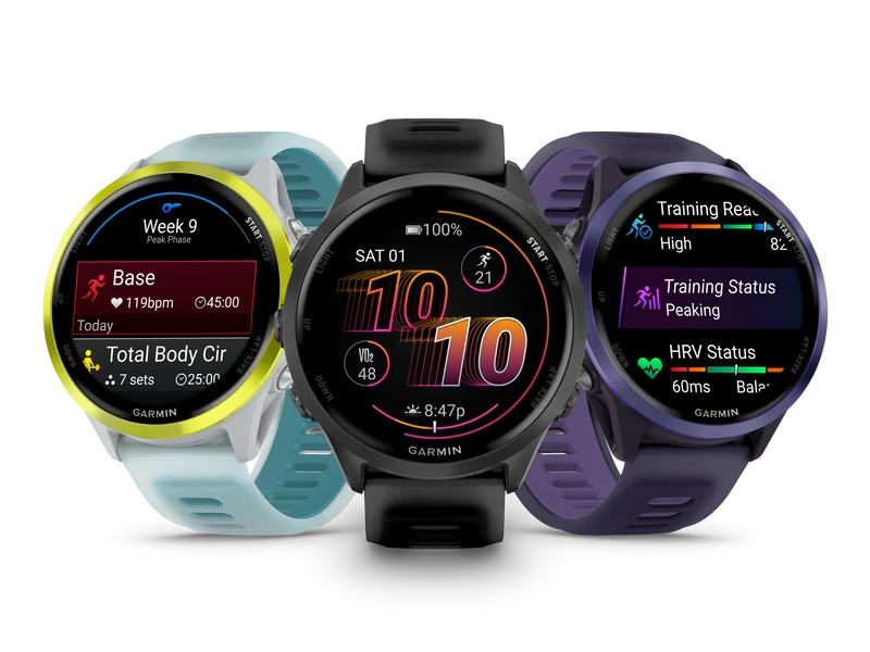 NEW Forerunner 570 - 47mm Aluminium indigo avec bracelet violet translucide/Indigo