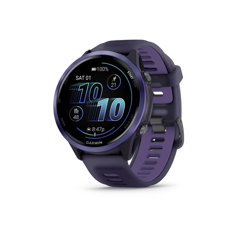 NEW Forerunner 570 - 47mm Aluminium indigo avec bracelet violet translucide/Indigo