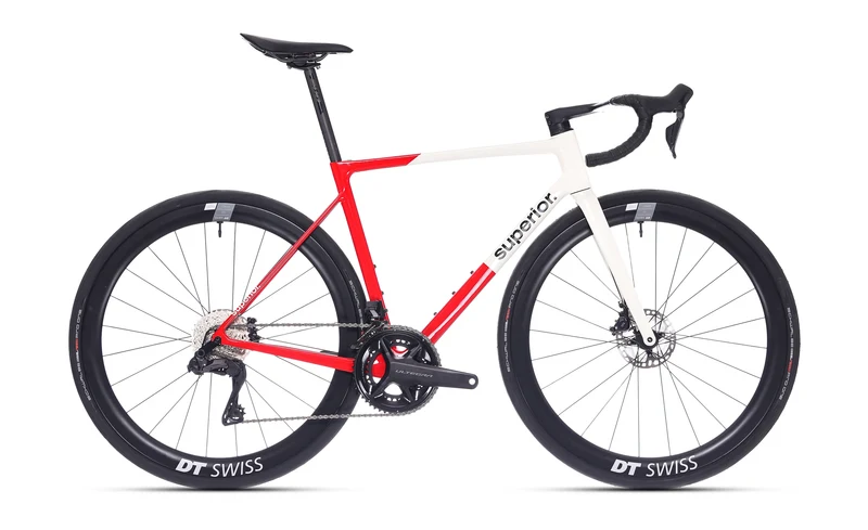 VÉLO DE ROUTE SUPERIOR RR 9.8 CARBON Gloss Red / White 2025