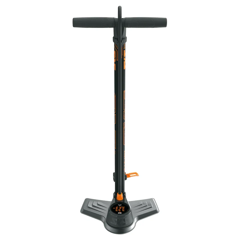 POMPE À PIED SKS AIR-X-PLORER DIGI 10.0 AVEC MANOMÈTRE ORANGE/NOIRE