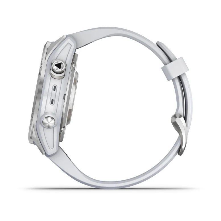 Montre Garmin epix™ Pro (Gen 2) Standard Edition | 42 mm Silver avec bracelet blanc