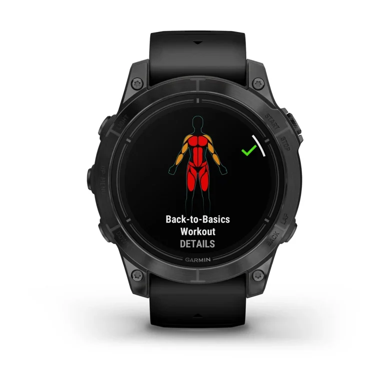Montre Garmin Epix Pro Gen 2 Standard Edition | 47 mm Gray avec bracelet noir.