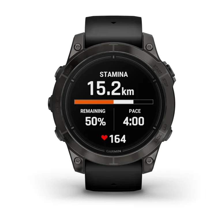 Montre Garmin Epix Pro Gen 2 Standard Edition | 47 mm Gray avec bracelet noir.