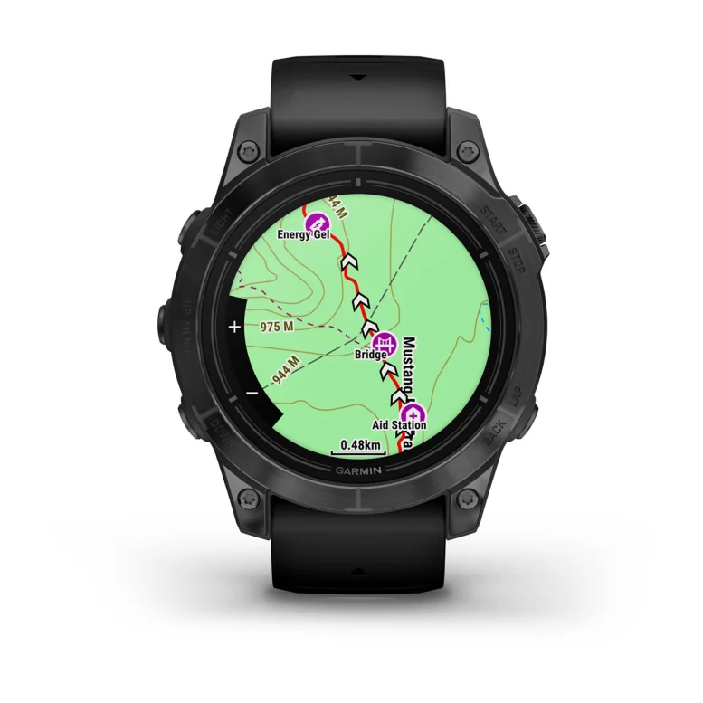 Montre Garmin Epix Pro Gen 2 Standard Edition | 47 mm Gray avec bracelet noir.
