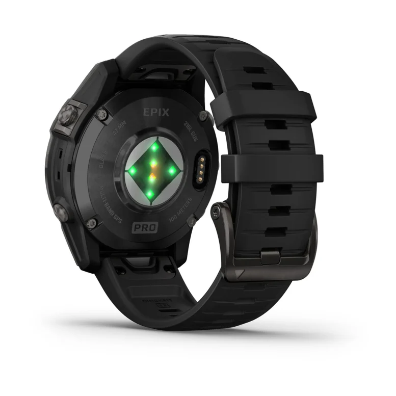 Montre Garmin Epix Pro Gen 2 Standard Edition | 47 mm Gray avec bracelet noir.