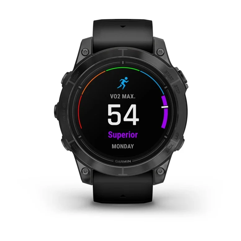 Montre Garmin Epix Pro Gen 2 Standard Edition | 47 mm Gray avec bracelet noir.