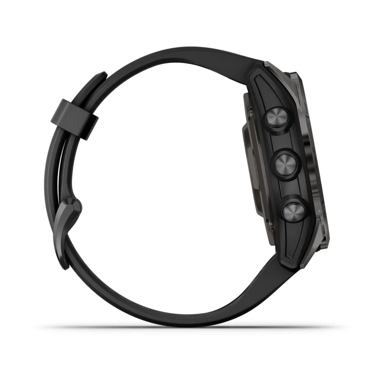Montre Garmin Epix Pro Gen 2 Sapphire Titane 42mm Carbon Gray DLC et bracelet noir